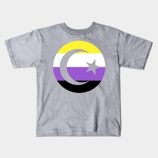 Nonbinary Pride Crescent Kids T-Shirt